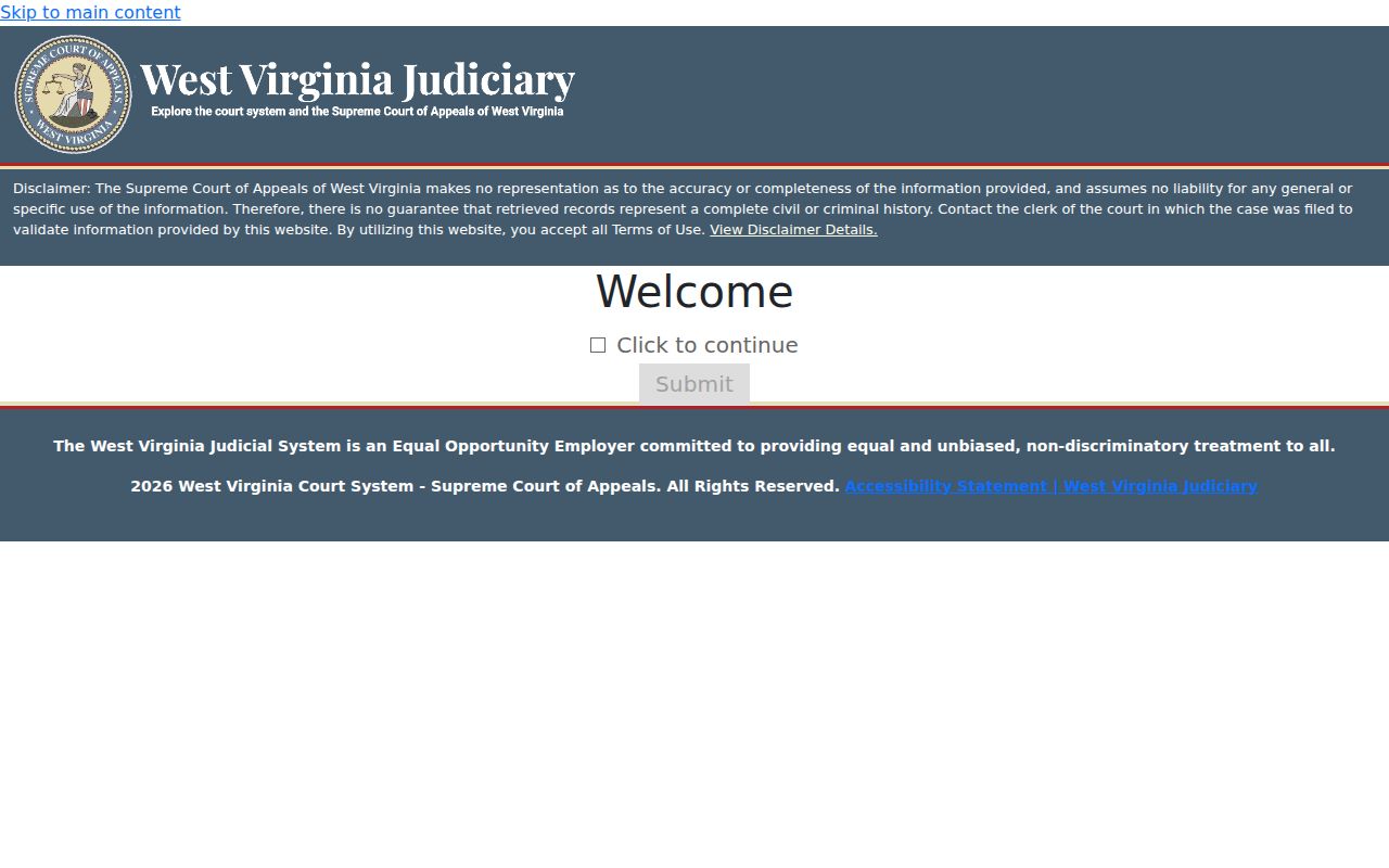 Hurricane resident lookup through the West Virginia Magistrate Court search